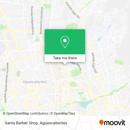 Santa Barber Shop map
