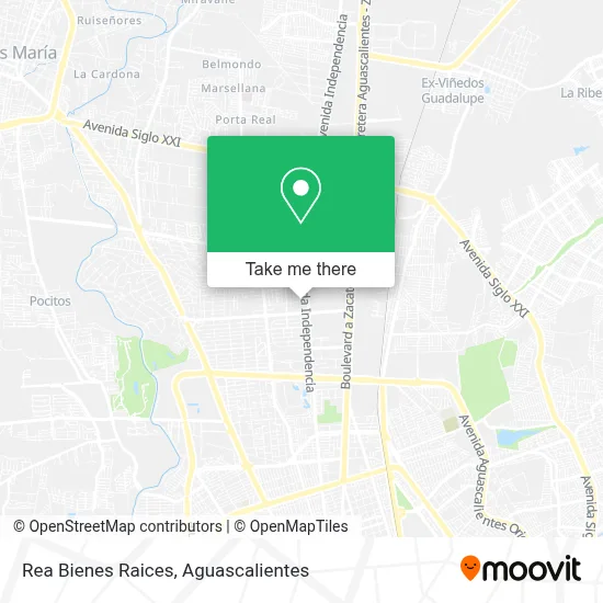Rea Bienes Raices map