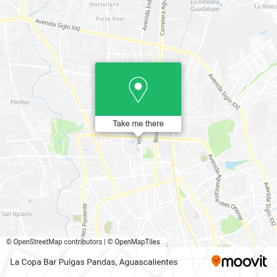 La Copa Bar Pulgas Pandas map