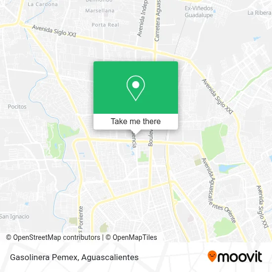 Gasolinera Pemex map