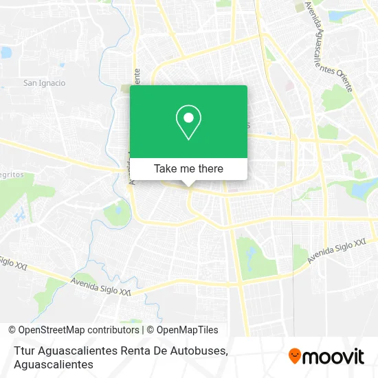 Ttur Aguascalientes Renta De Autobuses map