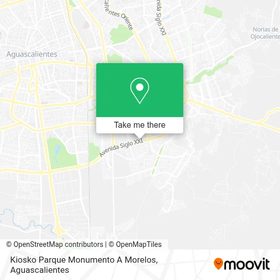 Kiosko Parque Monumento A Morelos map