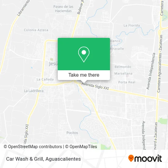 Car Wash & Grill map
