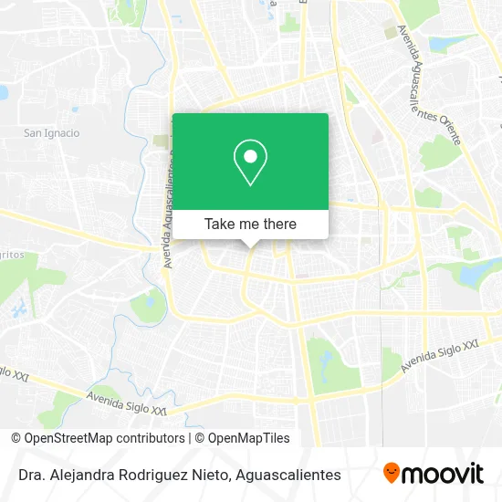 Dra. Alejandra Rodriguez Nieto map