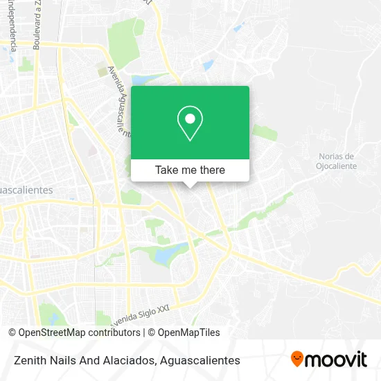Zenith Nails And Alaciados map