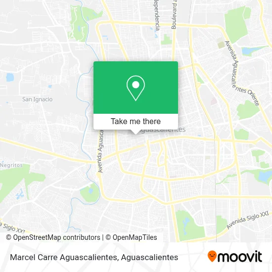 Marcel Carre Aguascalientes map