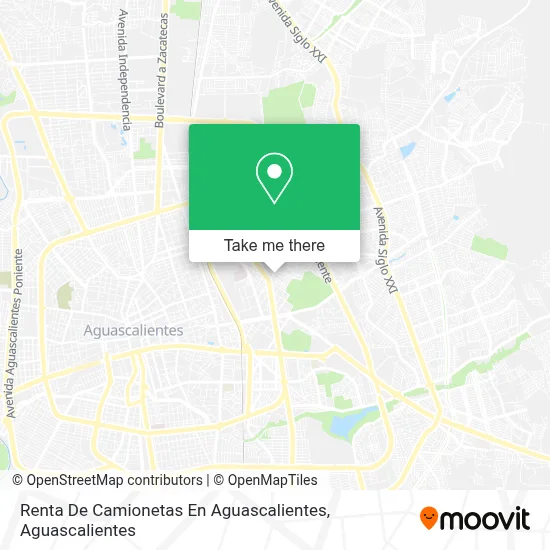 Renta De Camionetas En Aguascalientes map
