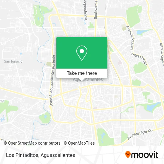 Los Pintaditos map
