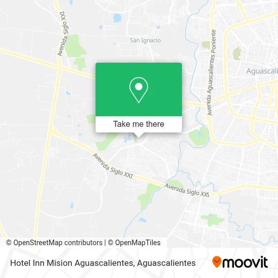 Hotel Inn Mision Aguascalientes map
