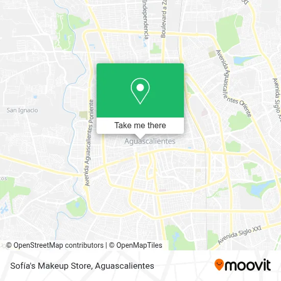 Sofía's Makeup Store map