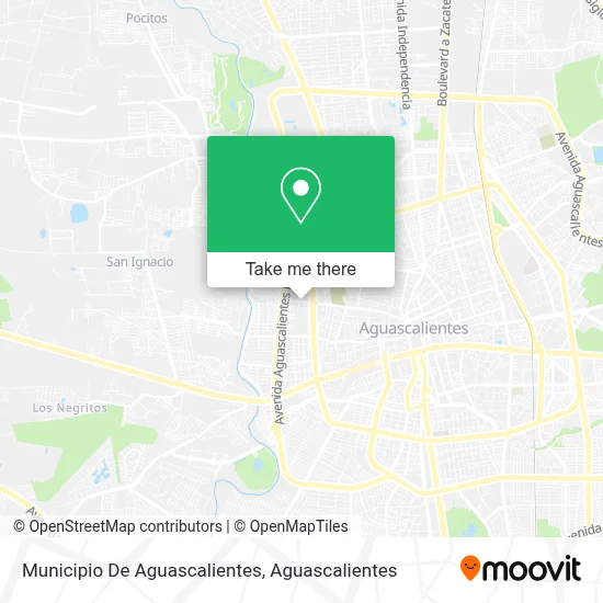 Municipio De Aguascalientes map