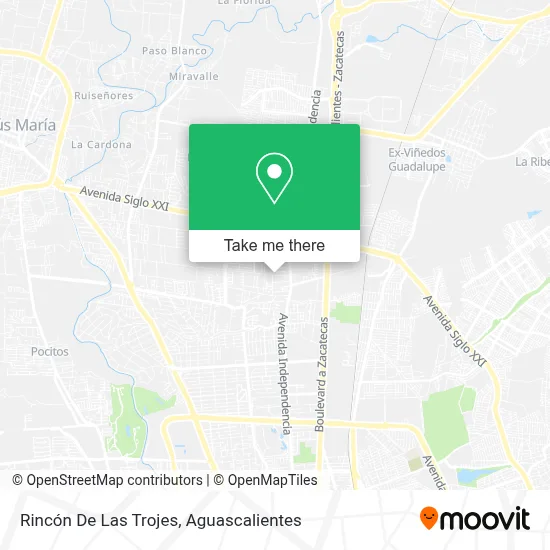 Rincón De Las Trojes map