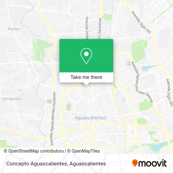 Concepto Aguascalientes map