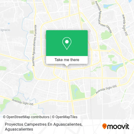 Proyectos Campestres En Aguascalientes map