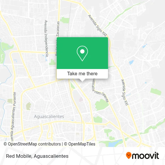 Red Mobile map