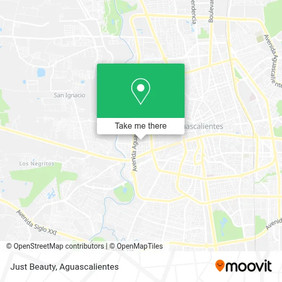 Just Beauty map