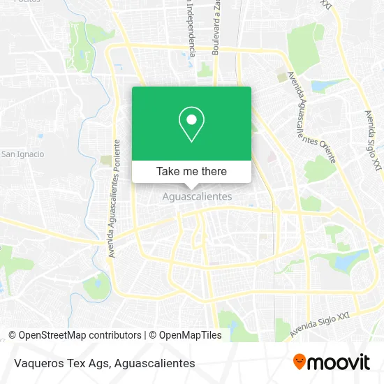 Vaqueros Tex Ags map