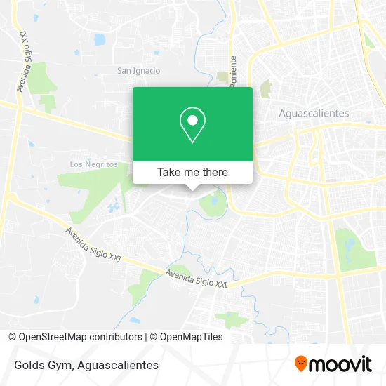 Golds Gym map