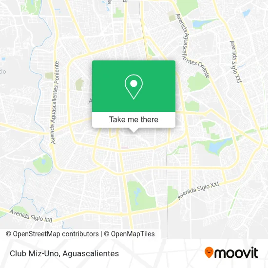 Club Miz-Uno map