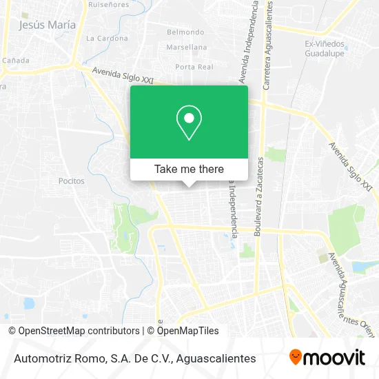 Automotriz Romo, S.A. De C.V. map