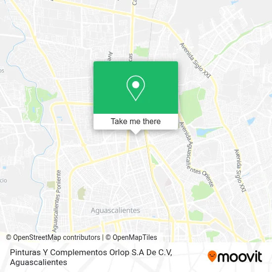 Pinturas Y Complementos Orlop  S.A De C.V map