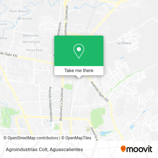 Agroindustrias Colt map