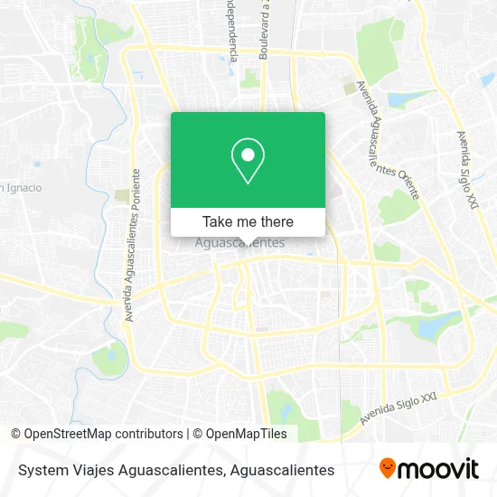 System Viajes Aguascalientes map
