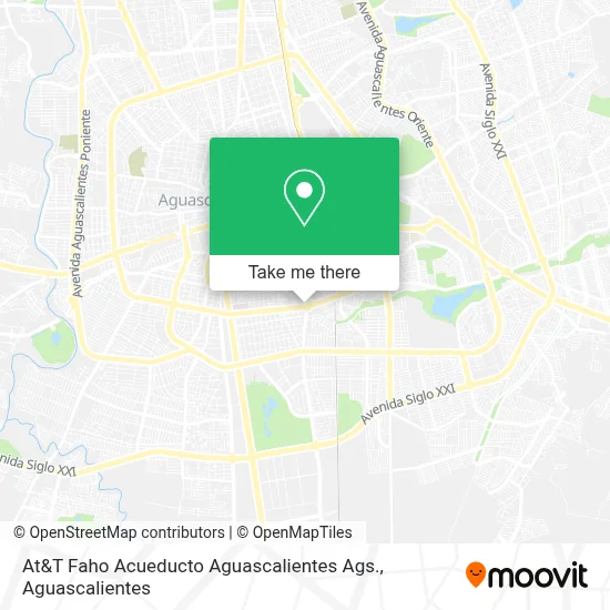 At&T Faho Acueducto Aguascalientes Ags. map