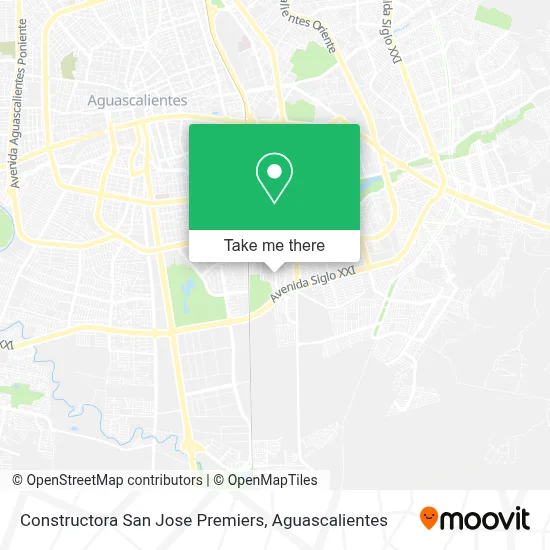 Constructora San Jose Premiers map