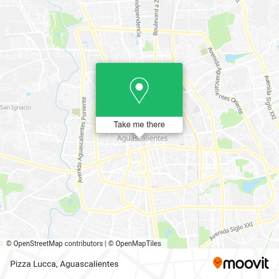 Pizza Lucca map