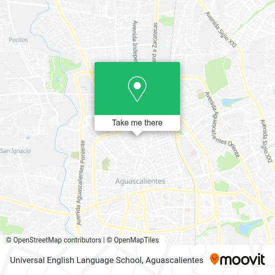 Universal English Language School map