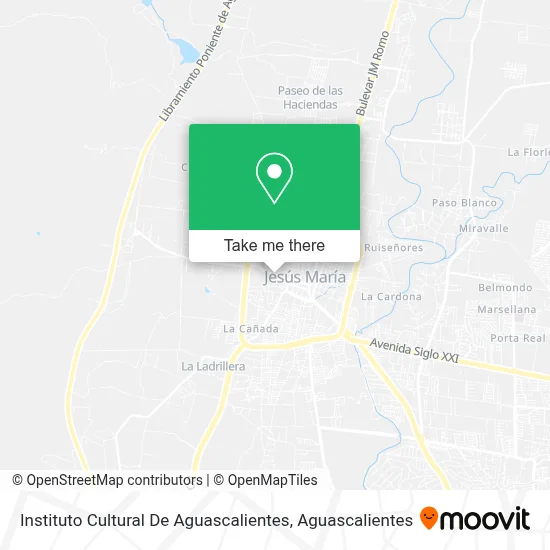 Instituto Cultural De Aguascalientes map