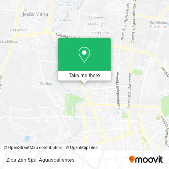 Ziba Zen Spa map