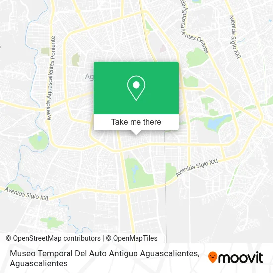 Museo Temporal Del Auto Antiguo Aguascalientes map