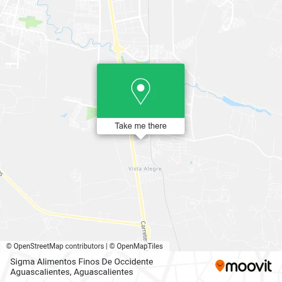 Sigma Alimentos Finos De Occidente Aguascalientes map