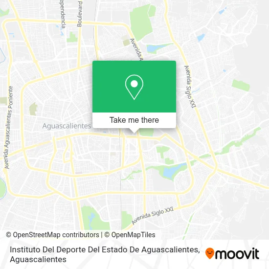 Instituto Del Deporte Del Estado De Aguascalientes map