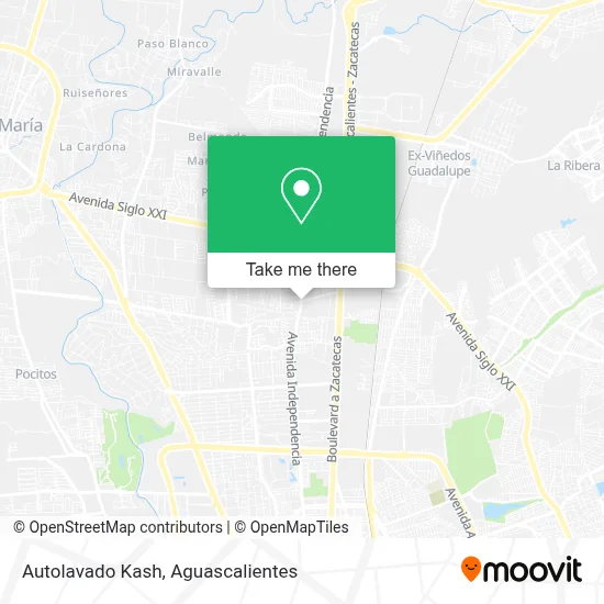 Autolavado Kash map