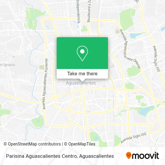 Parisina Aguascalientes Centro map