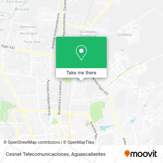 Cesnet Telecomunicaciones map