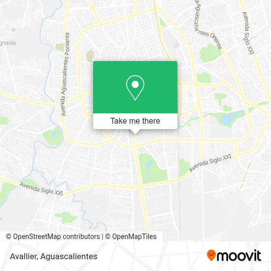 Avallier map