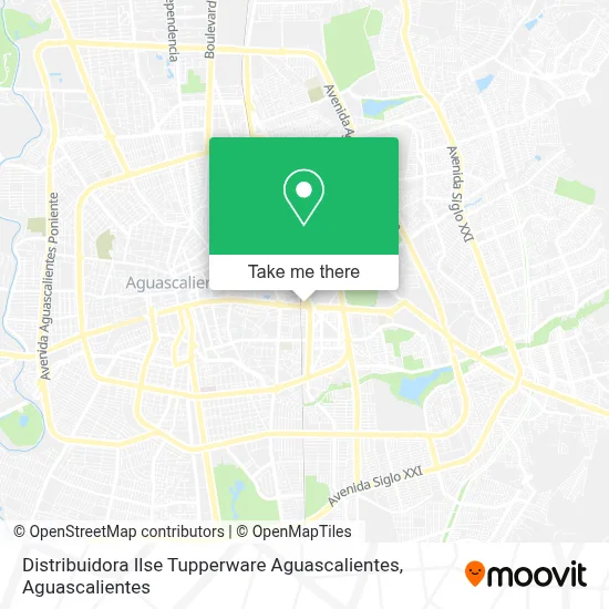 Distribuidora Ilse Tupperware Aguascalientes map