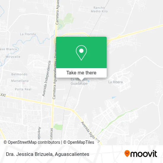 Dra. Jessica Brizuela map