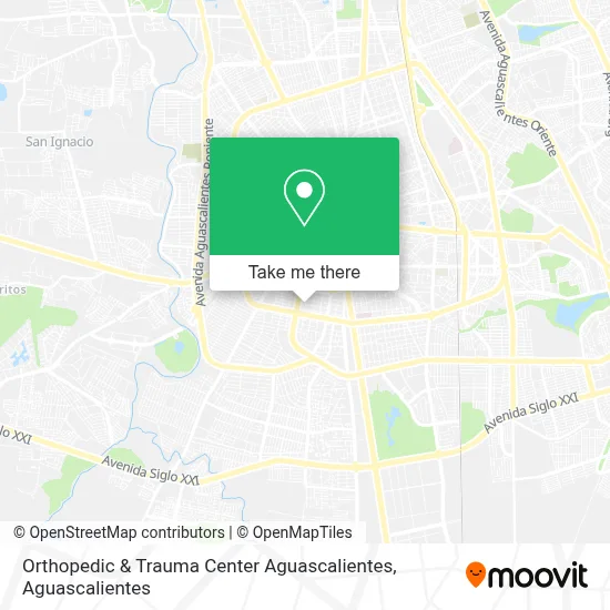 Orthopedic & Trauma Center Aguascalientes map