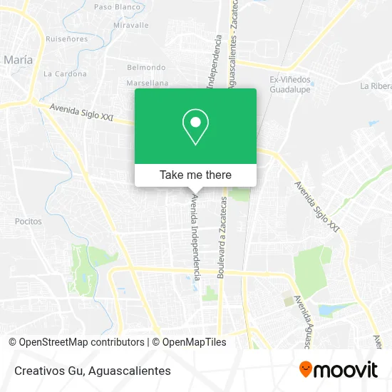 Creativos Gu map