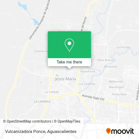 Vulcanizadora Ponce map