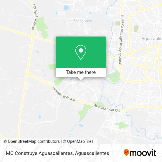 MC Construye Aguascalientes map