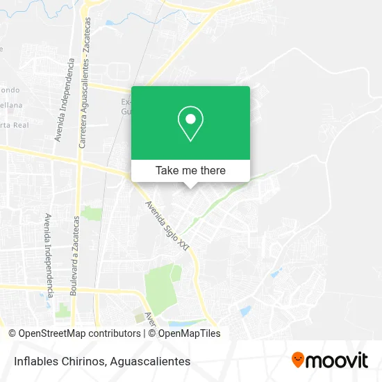 Inflables Chirinos map