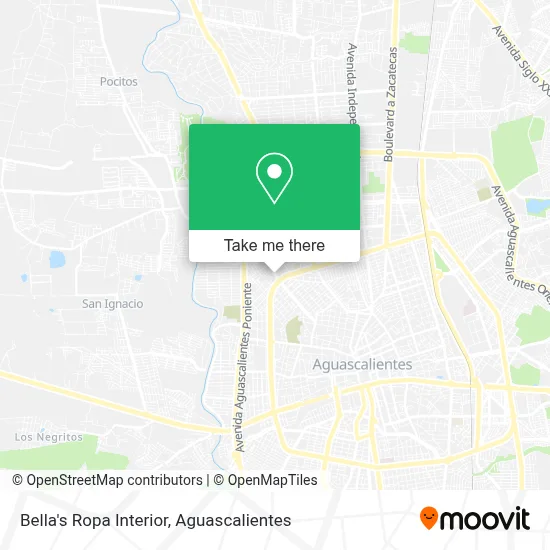 Bella's Ropa Interior map