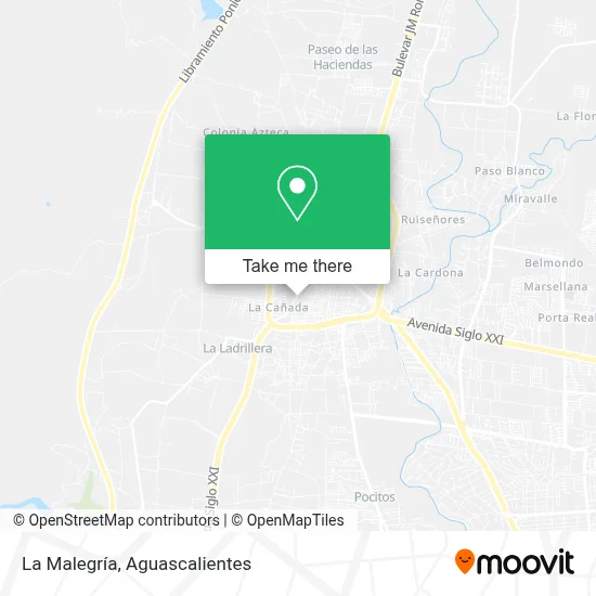 La Malegría map