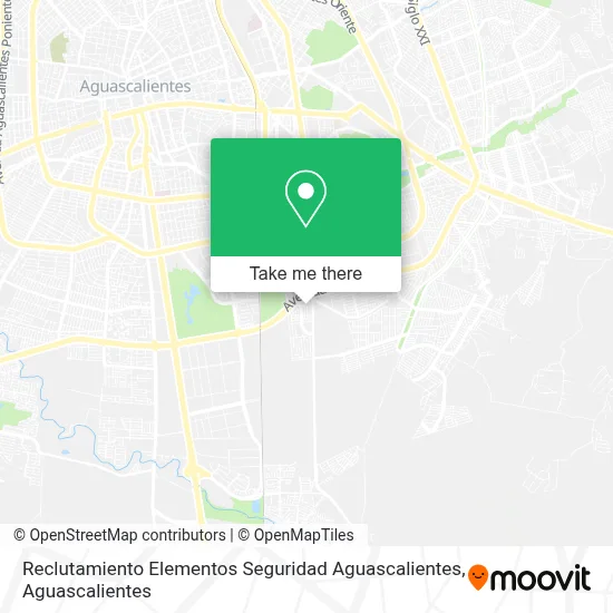 Reclutamiento Elementos Seguridad Aguascalientes map